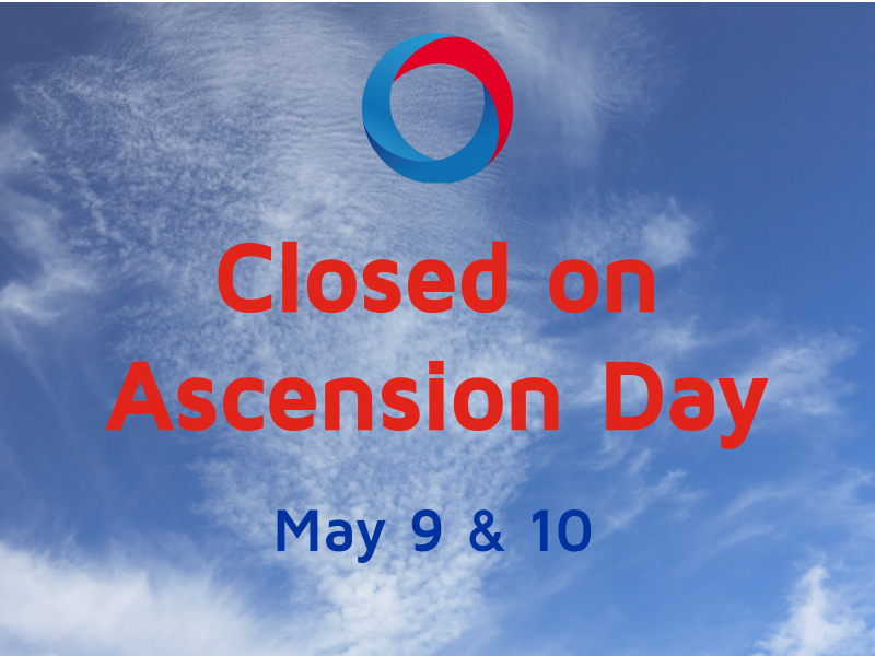 Notice: Ascension day